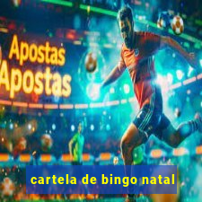 cartela de bingo natal